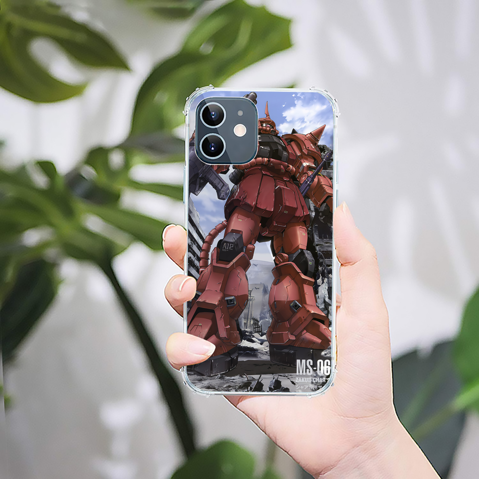（画像用） 機動戦士ガンダム Mobile Suit Gundam 【iPhone 12シリーズ対応】透明スマホケース（クリアソフトケース）